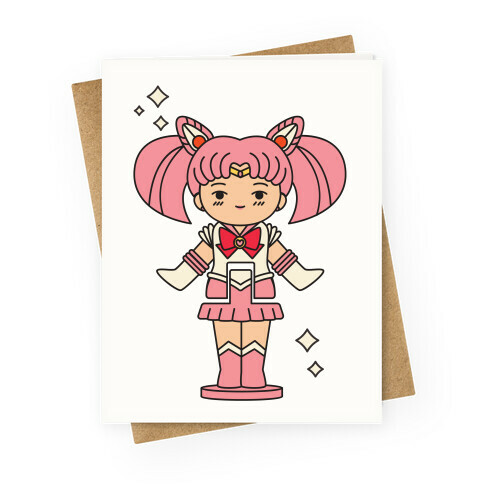 Sailor Chibi Moon Pocket Parody Greeting Card