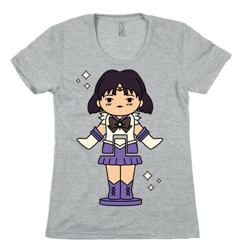 Sailor Saturn Pocket Parody Womens T-Shirt