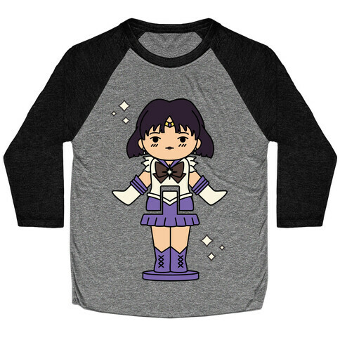 Sailor Saturn Pocket Parody Baseball Tee