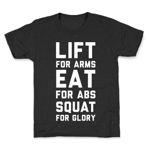 LIFT. EAT. SQUAT. Kids T-Shirt