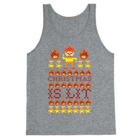 Christmas Is Lit Heat Miser Tank Top