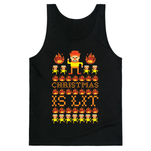 Christmas Is Lit Heat Miser Tank Top