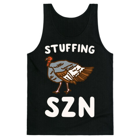 Stuffing Szn White Print Tank Top