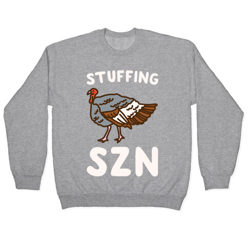 Stuffing Szn White Print Pullover