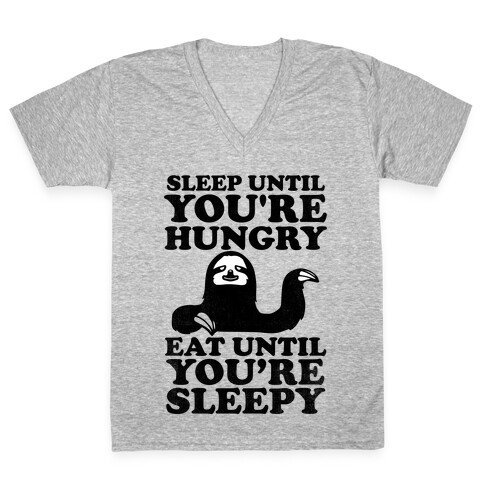 Sleep Till You're Hungry V-Neck Tee Shirt