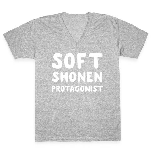 Soft Shonen Protagonist  V-Neck Tee Shirt