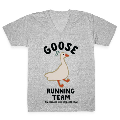 Goose Running Team V-Neck Tee Shirt