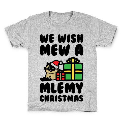 We Wish Mew A Mlemy Christmas Kids T-Shirt