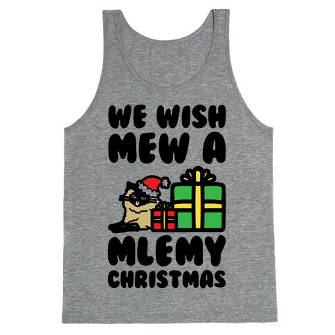 We Wish Mew A Mlemy Christmas Tank Top