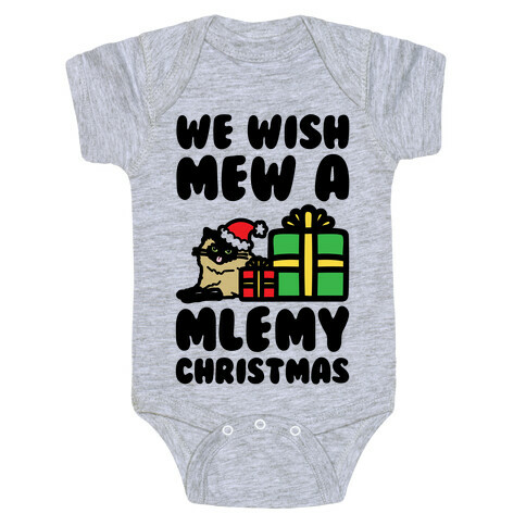 We Wish Mew A Mlemy Christmas Baby One-Piece