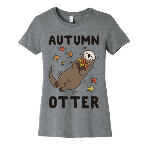 Autumn Otter Womens T-Shirt