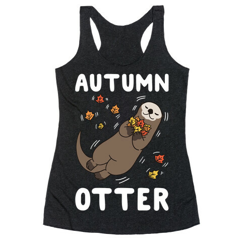 Autumn Otter Racerback Tank Top