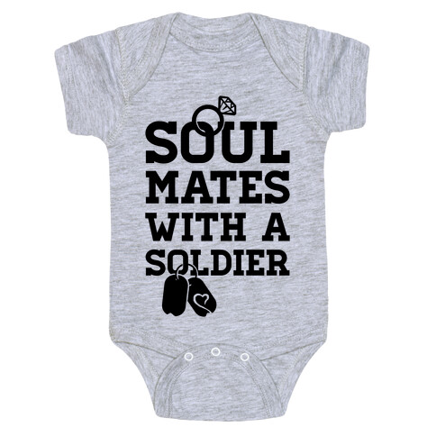 Soul Mates With A Soldier Baby One-Piece