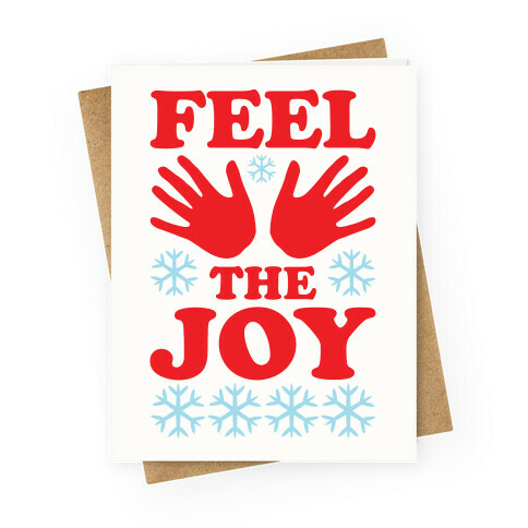 Feel The Joy Ugly Christmas Greeting Card