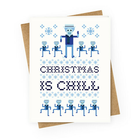 Christmas Is Chill Snow Miser Greeting Card