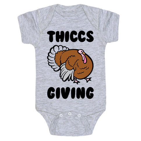 Thiccs-Giving Parody Baby One-Piece