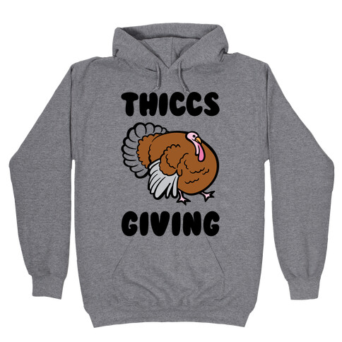 Thiccs-Giving Parody Hooded Sweatshirt