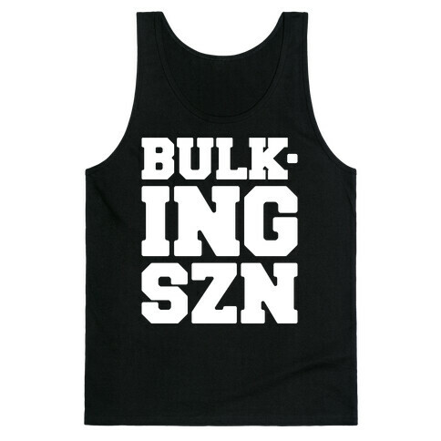 Bulking SZN White Print Tank Top