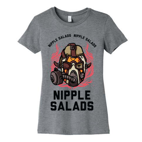 Nipple Salads Krieg Parody Womens T-Shirt