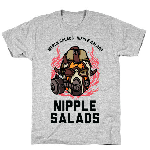 Nipple Salads Krieg Parody T-Shirt