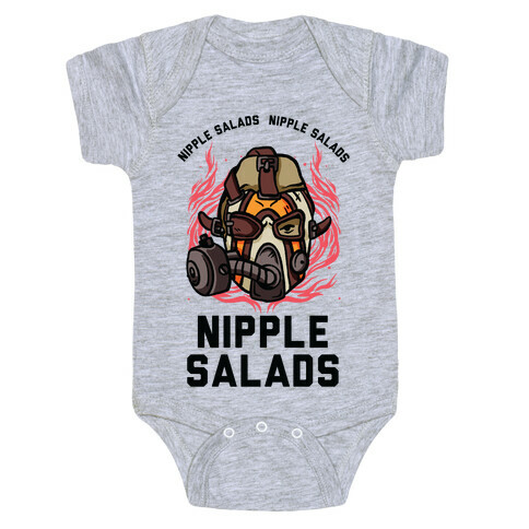 Nipple Salads Krieg Parody Baby One-Piece