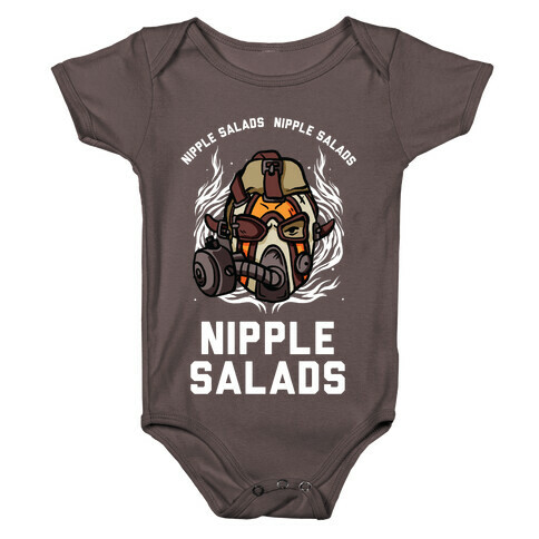 Nipple Salads Krieg Parody Baby One-Piece