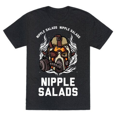 Nipple Salads Krieg Parody T-Shirt
