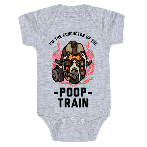 I'm the Conductor of the Poop Train Krieg Parody Baby One-Piece