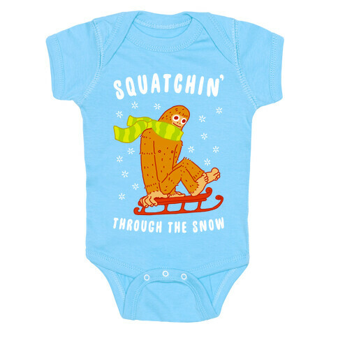 Squatchin Through the Snow Baby One-Piece