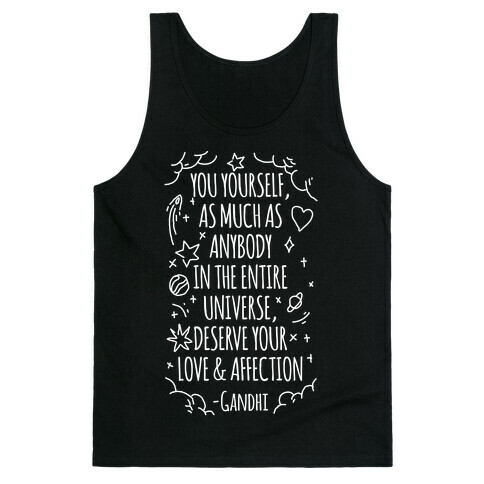 Love Yourself Gandhi Quote Tank Top