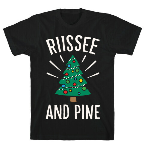 Rise And Pine Parody White Print T-Shirt