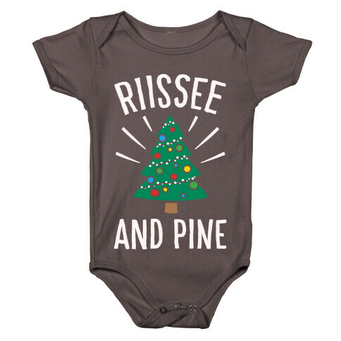 Rise And Pine Parody White Print Baby One-Piece