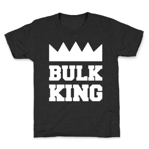 Bulk King White Print Kids T-Shirt