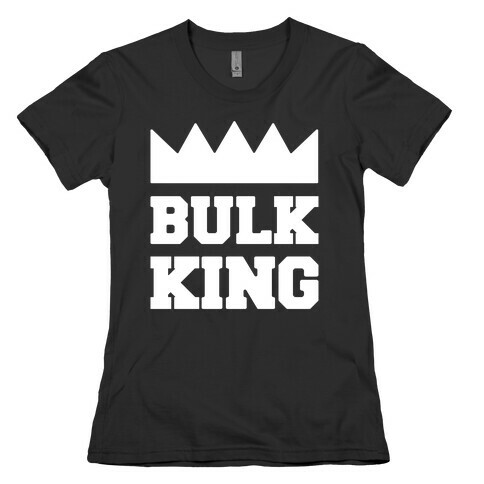 Bulk King White Print Womens T-Shirt