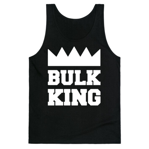 Bulk King White Print Tank Top