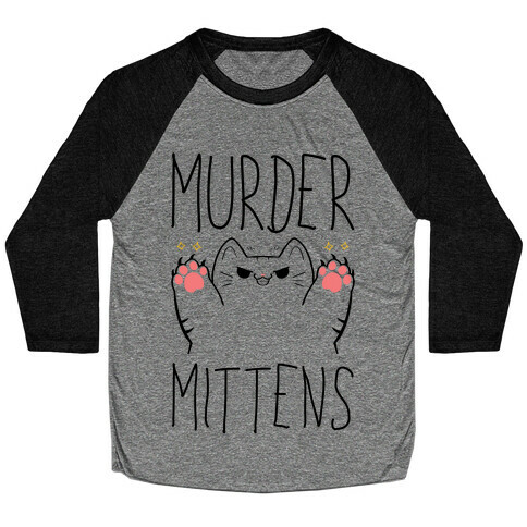 Murder Mittens Baseball Tee