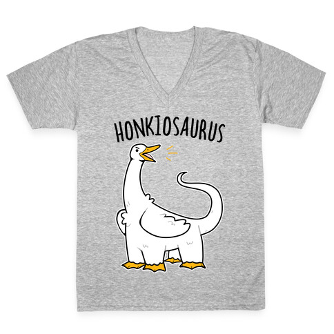 Honkiosaurus V-Neck Tee Shirt