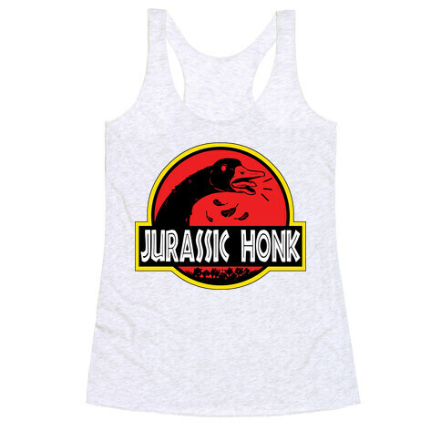 Jurassic Honk Racerback Tank Top