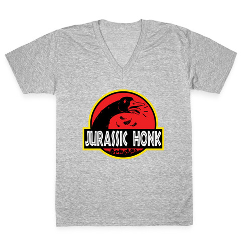 Jurassic Honk V-Neck Tee Shirt