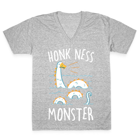 Honk Ness Monster V-Neck Tee Shirt