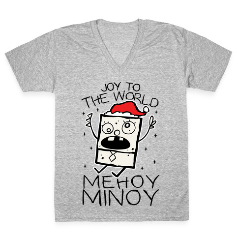 Joy To The World, Mihoy Minoy V-Neck Tee Shirt