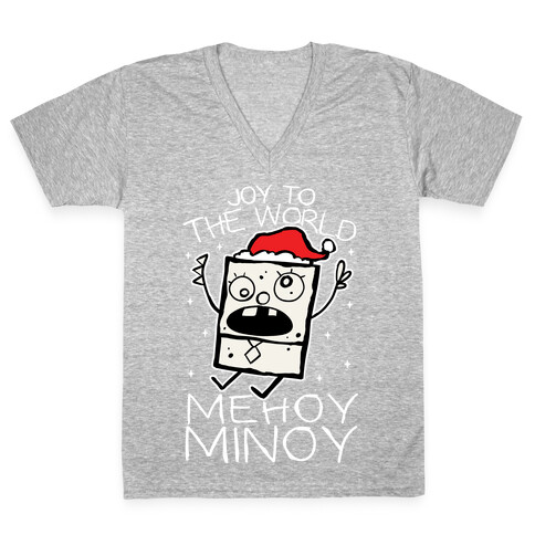 Joy To The World, Mihoy Minoy V-Neck Tee Shirt