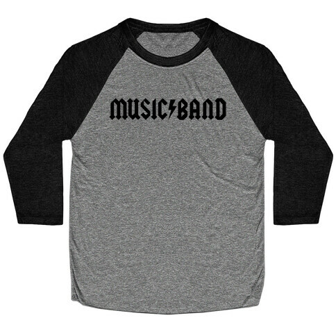 Music Band Rock Shirt Parody Baseball Tee