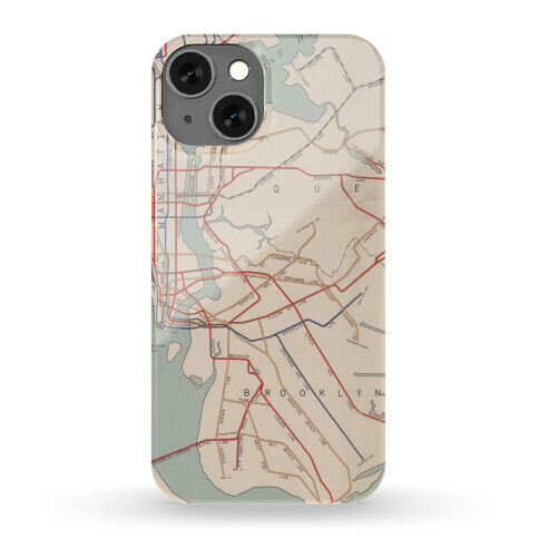 Vintage Brooklyn Map Phone Case