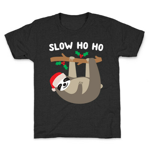 Slow Ho Ho Santa Sloth Kids T-Shirt