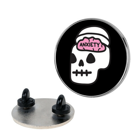 Anxiety Holder (Skull) Pin