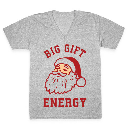 Big Gift Energy V-Neck Tee Shirt