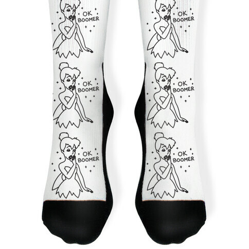 OK Boomer Tinkerbell Parody Sock