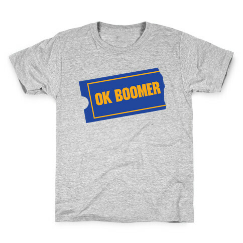 Ok Boomer Blockbuster Parody Kids T-Shirt