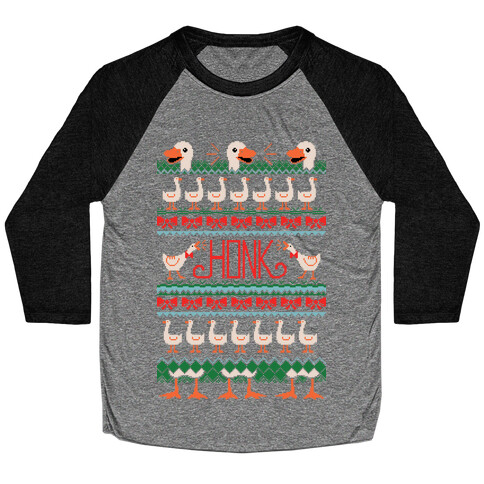 Ugly Goose Sweater Baseball Tee